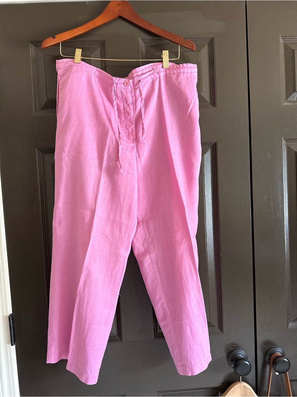 Ann Taylor Pink Men's Linen-Blend Chinos
